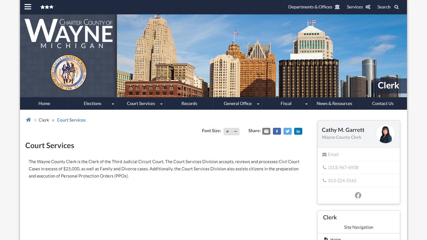 Court Services | Clerk - Wayne County, Michigan